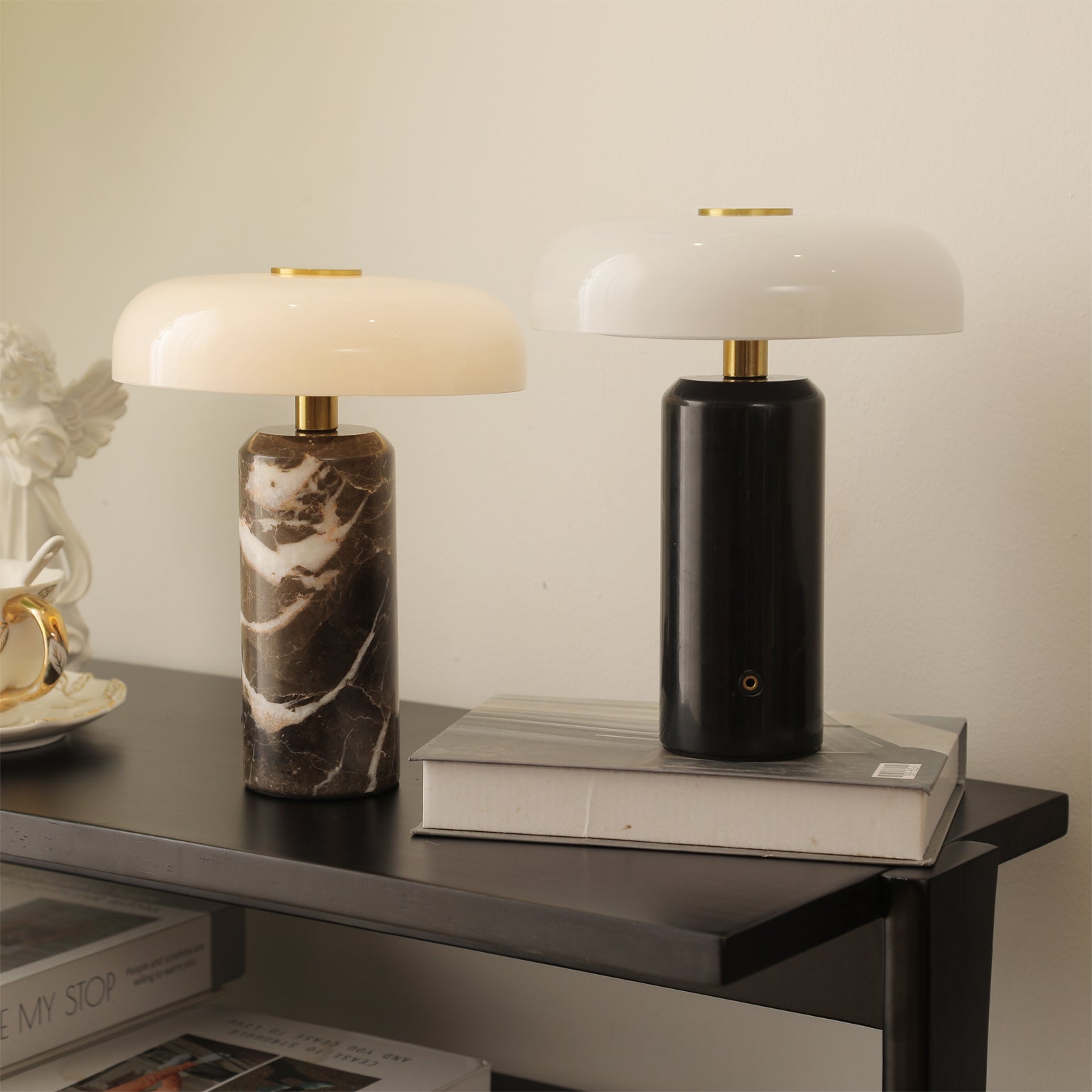 Nico Marble Portable Table Lamp