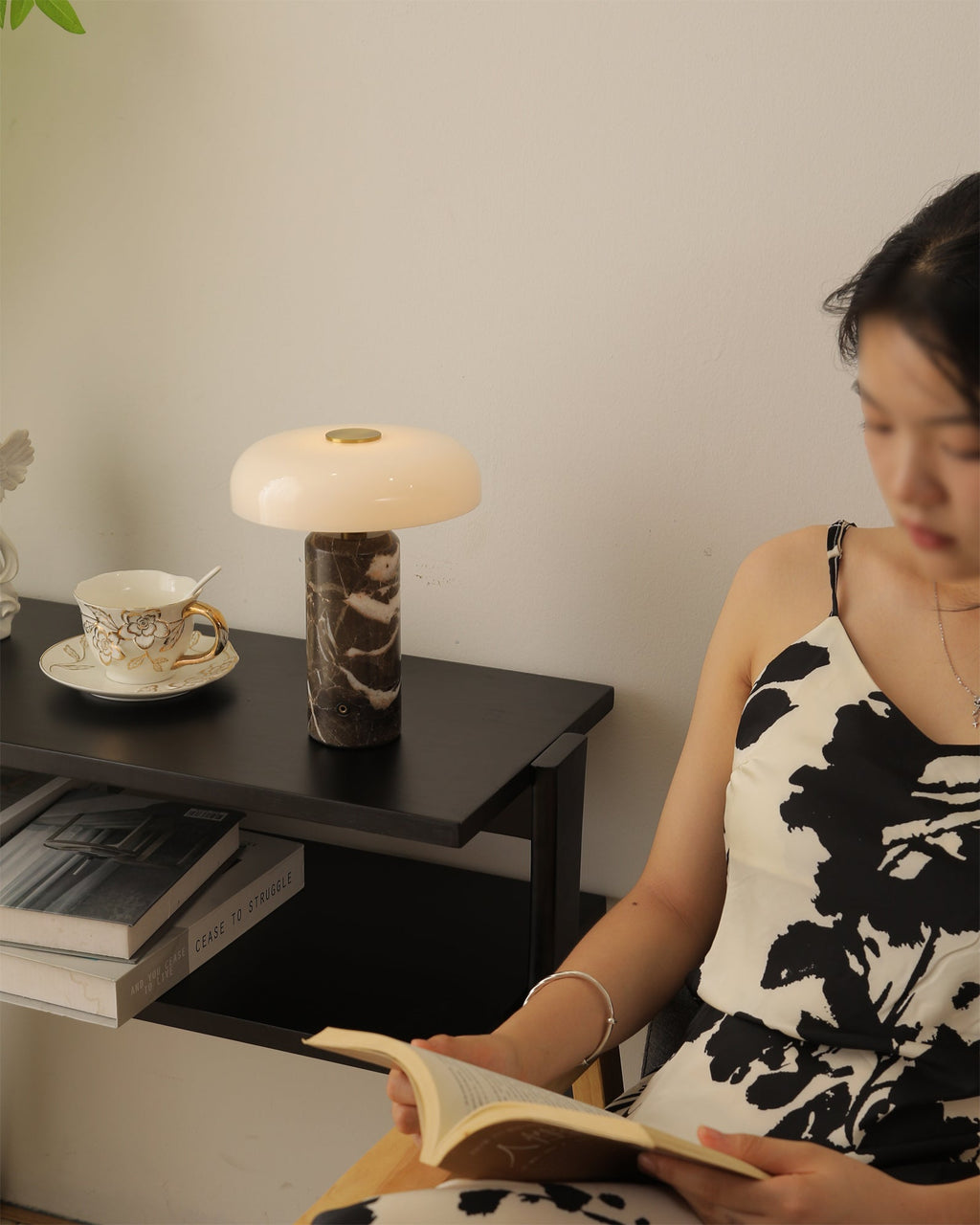 Nico Marble Portable Table Lamp