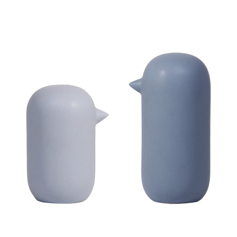 Abstract Ceramic Bird Figurine