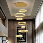 Nordic Circular Villa Crystal Chandelier