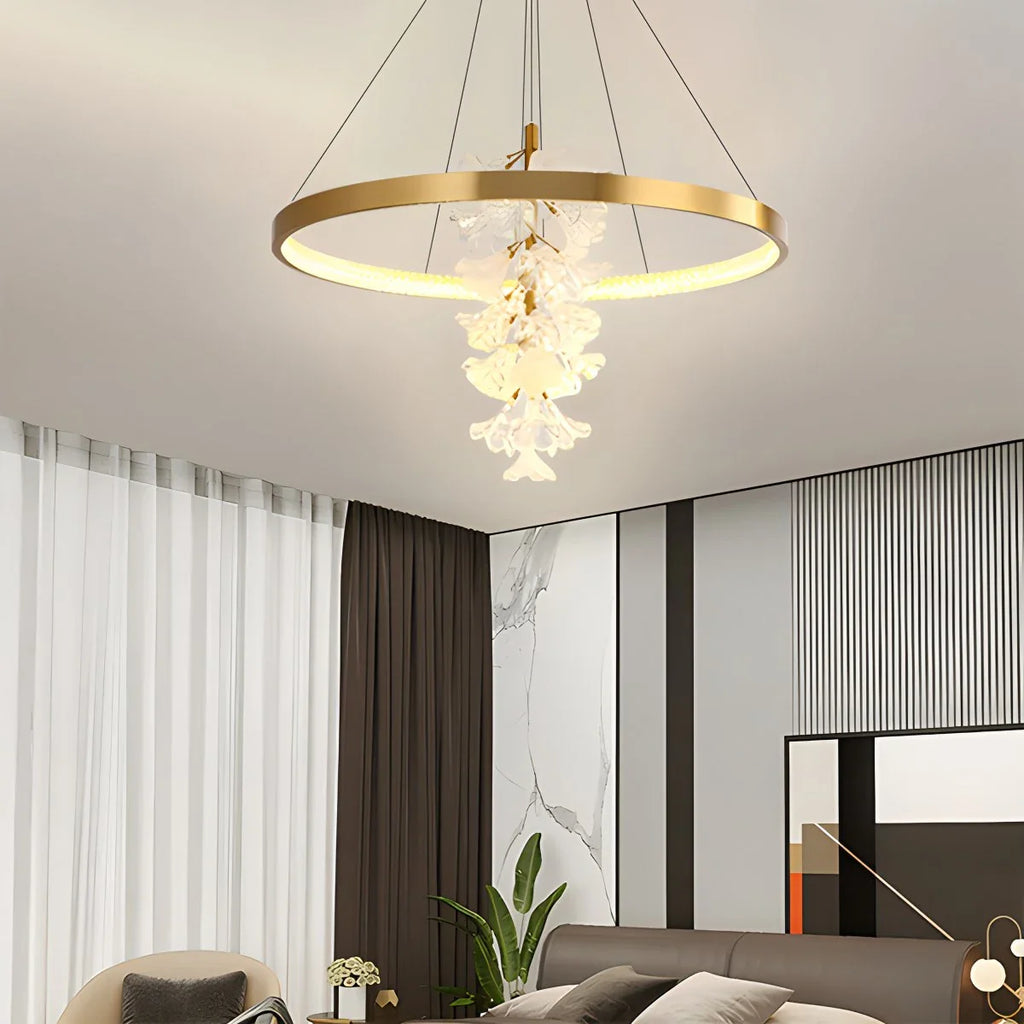 Nordic Light Luxury Ring Creative Chandelier