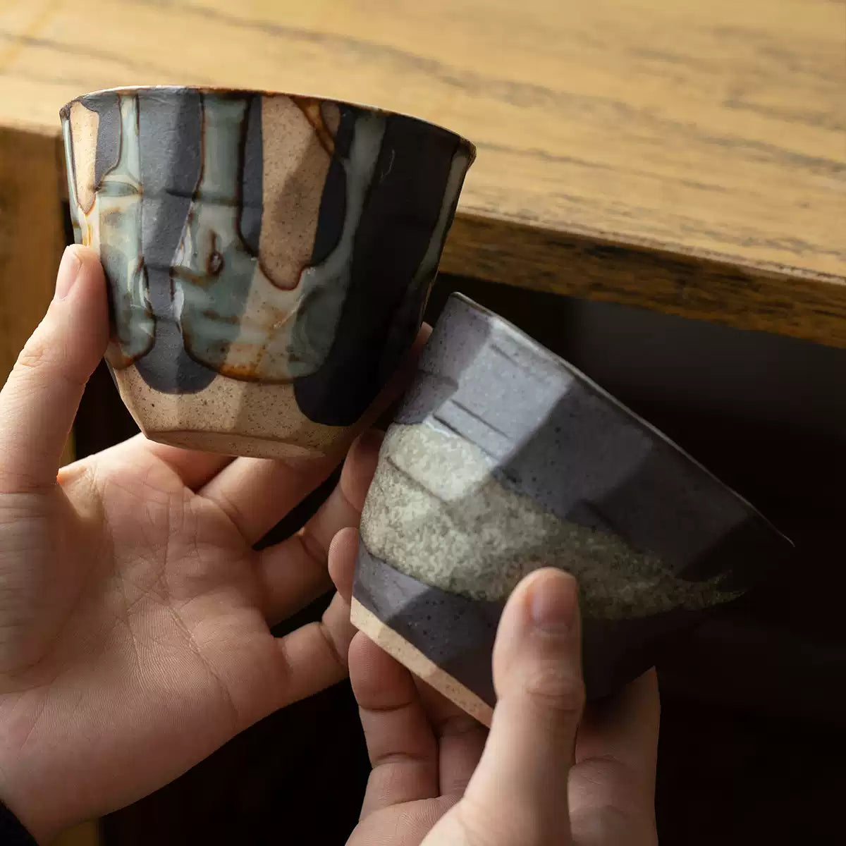 Mino Ware Rustic Ryuun Tokusa Coffee Cup