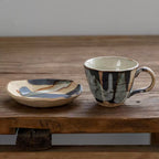 Mino Ware Rustic Hyakuso Ceramic Coffee Cup Set