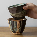 Mino Ware Rustic Ryuun Tokusa Coffee Cup