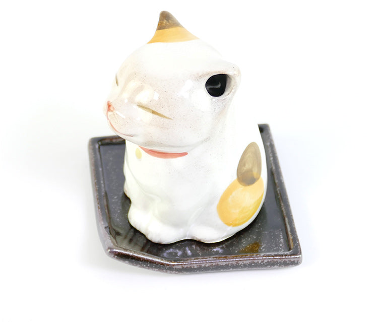 Shoyeido Ceramic Neko Incense Burner
