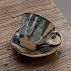 Mino Ware Rustic Hyakuso Ceramic Coffee Cup Set