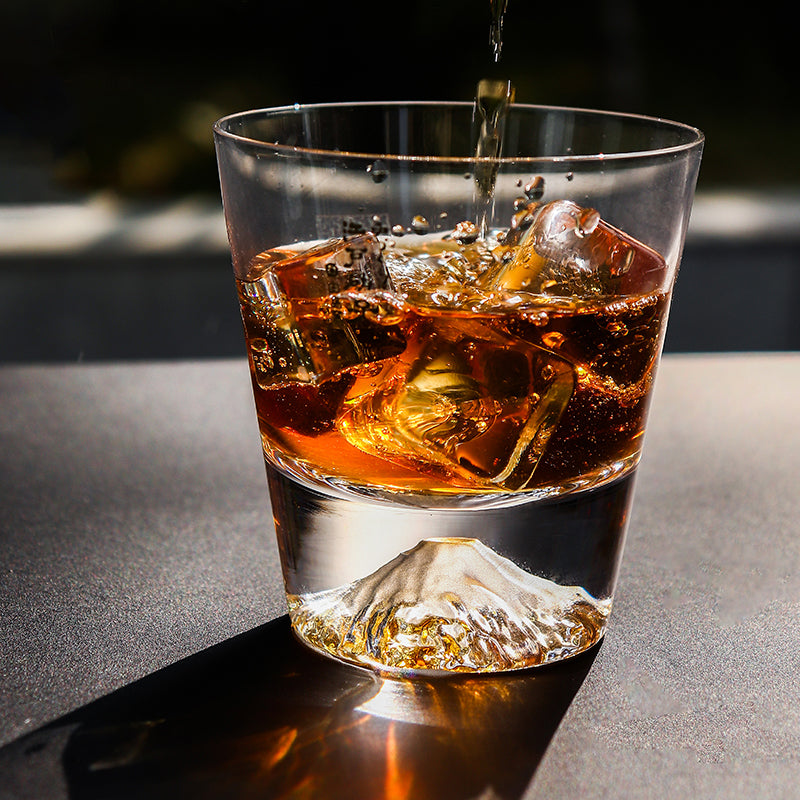 Tajima Glass Mount Fuji Whiskey Glass