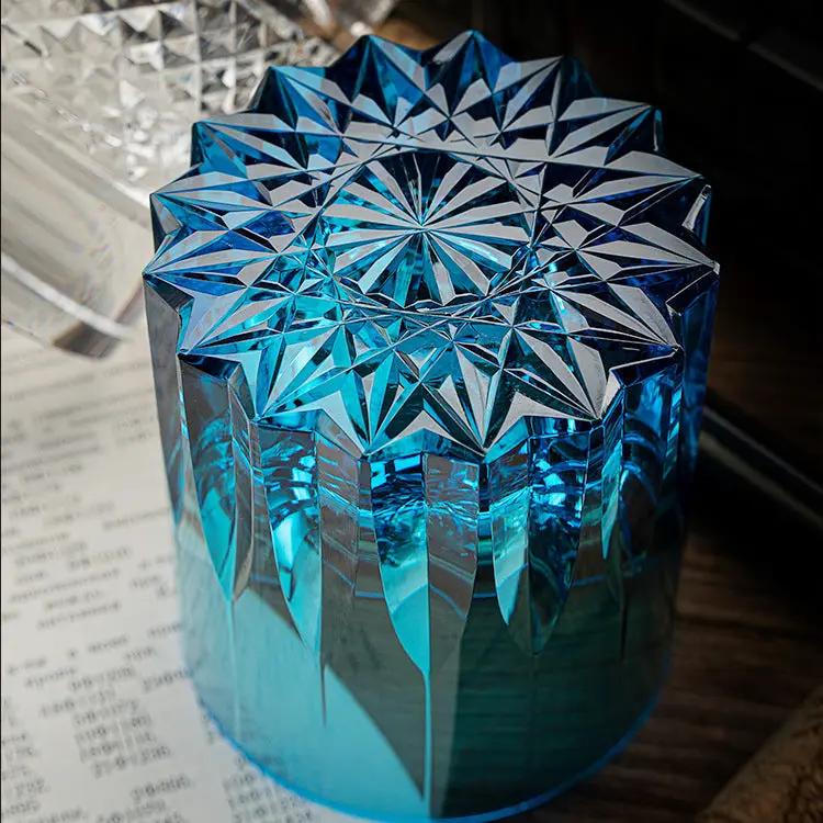 Edo Kiriko Starburst Crystal Whiskey Glass