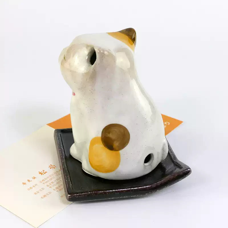 Shoyeido Ceramic Neko Incense Burner