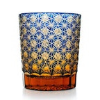 Edo Kiriko Hand-Carved Aurora Whiskey Glass