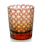 Edo Kiriko Hand-Carved Aurora Whiskey Glass