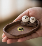Shigaraki Ware Handmade Rustic Ceramic Owl Incense Holder
