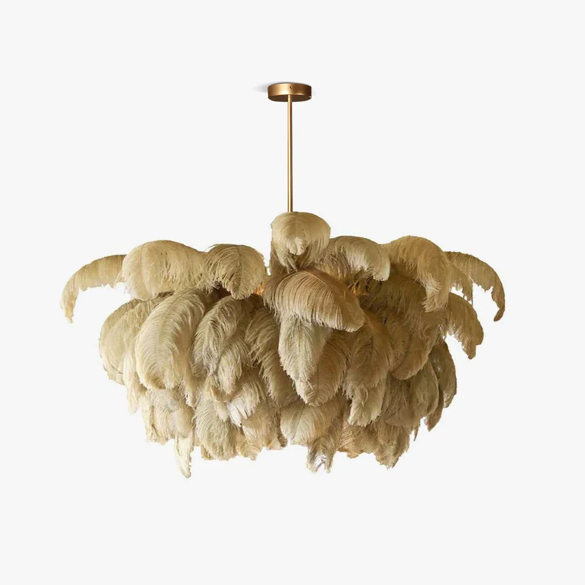 Ostrich Feather Chandelier Multiple Colors Available