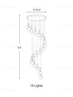 Miira Large Transparent Glass Pendant Light