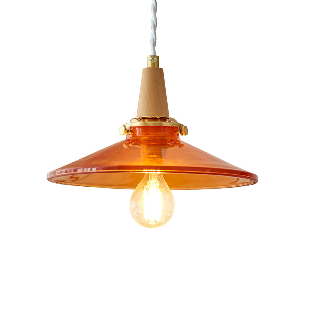 Orange Glass Pendant Lamp