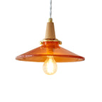 Orange Glass Pendant Lamp
