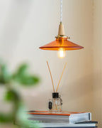 Orange Glass Pendant Lamp