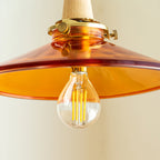 Orange Glass Pendant Lamp