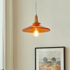 Orange Glass Pendant Lamp