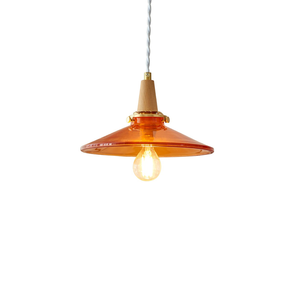 Orange Glass Pendant Lamp