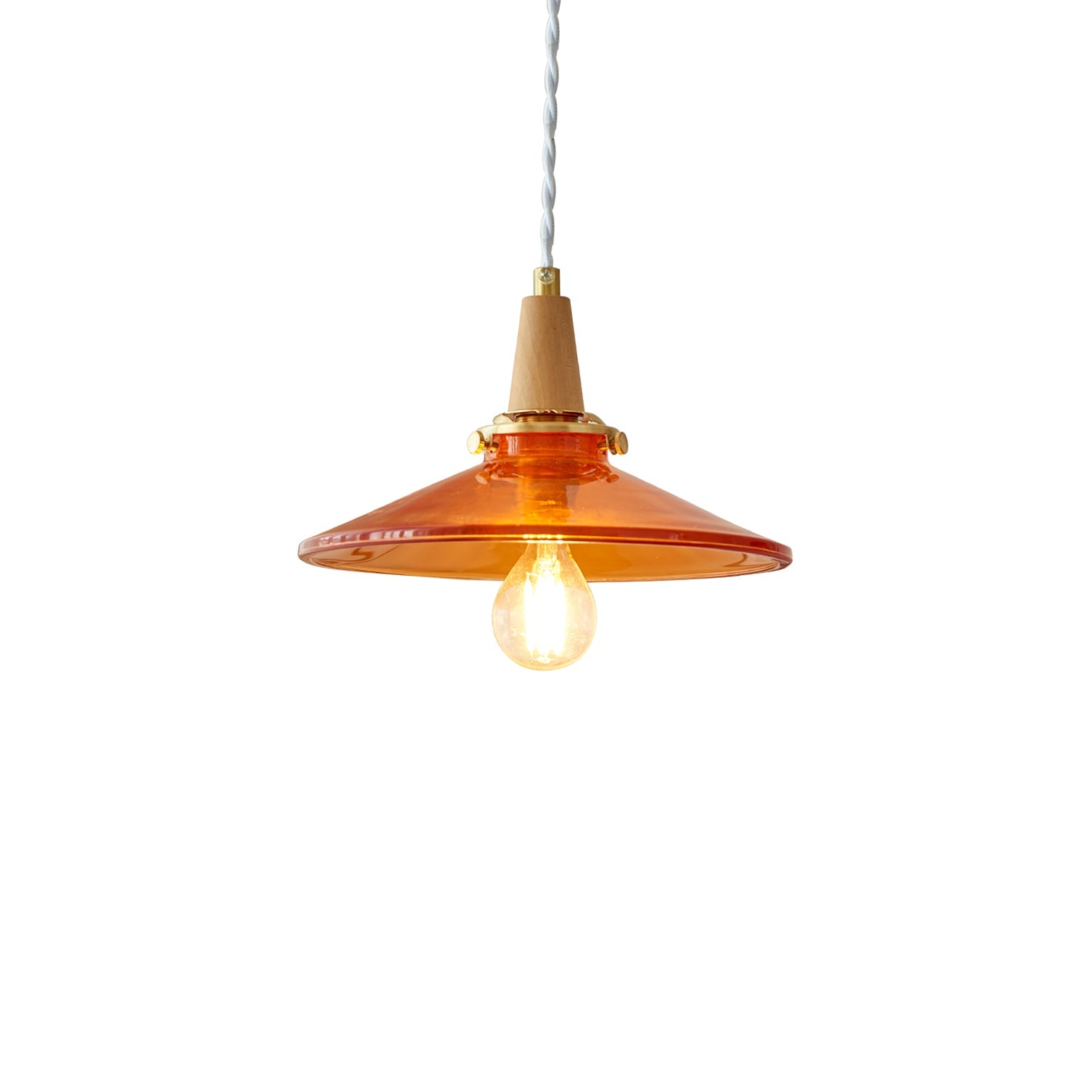 Orange Glass Pendant Lamp