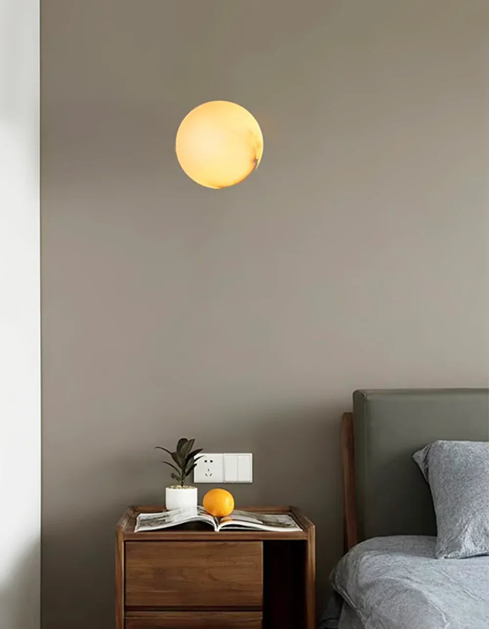 Orb Alabaster Wall Lamp