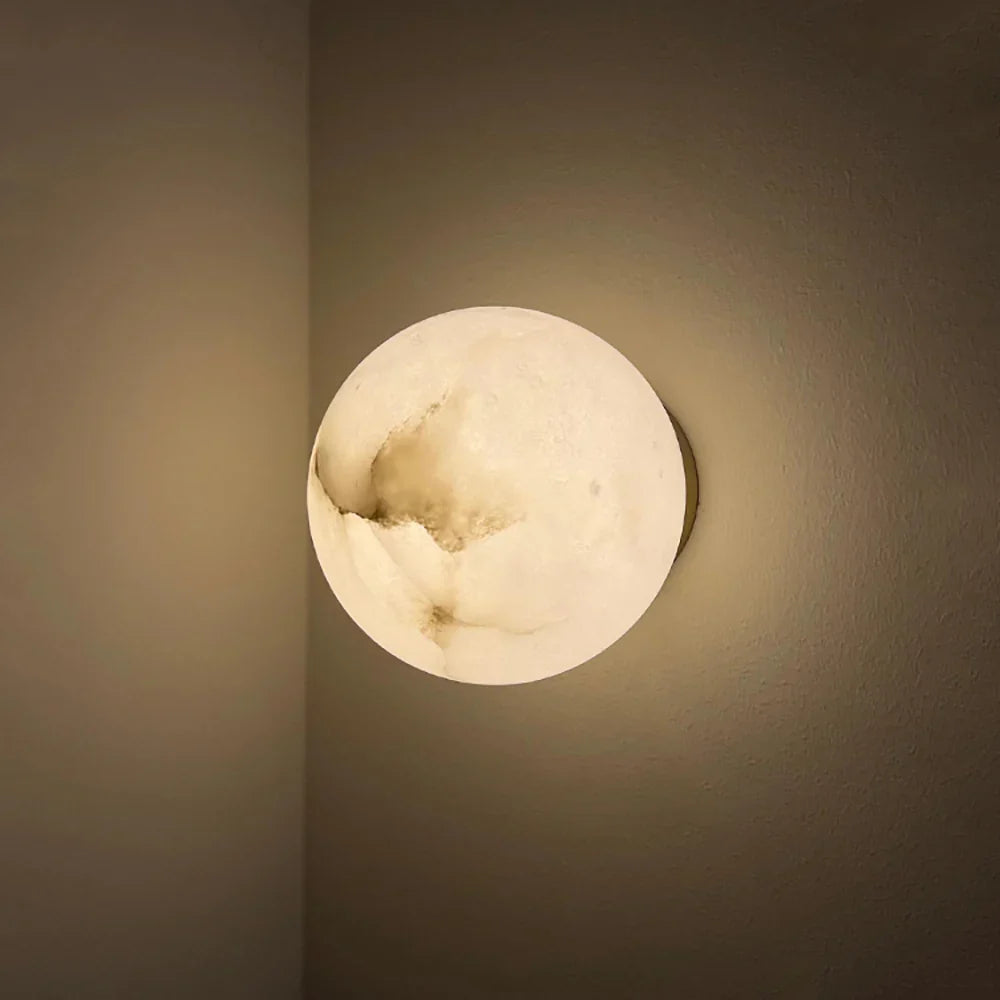 Orb Alabaster Wall Lamp