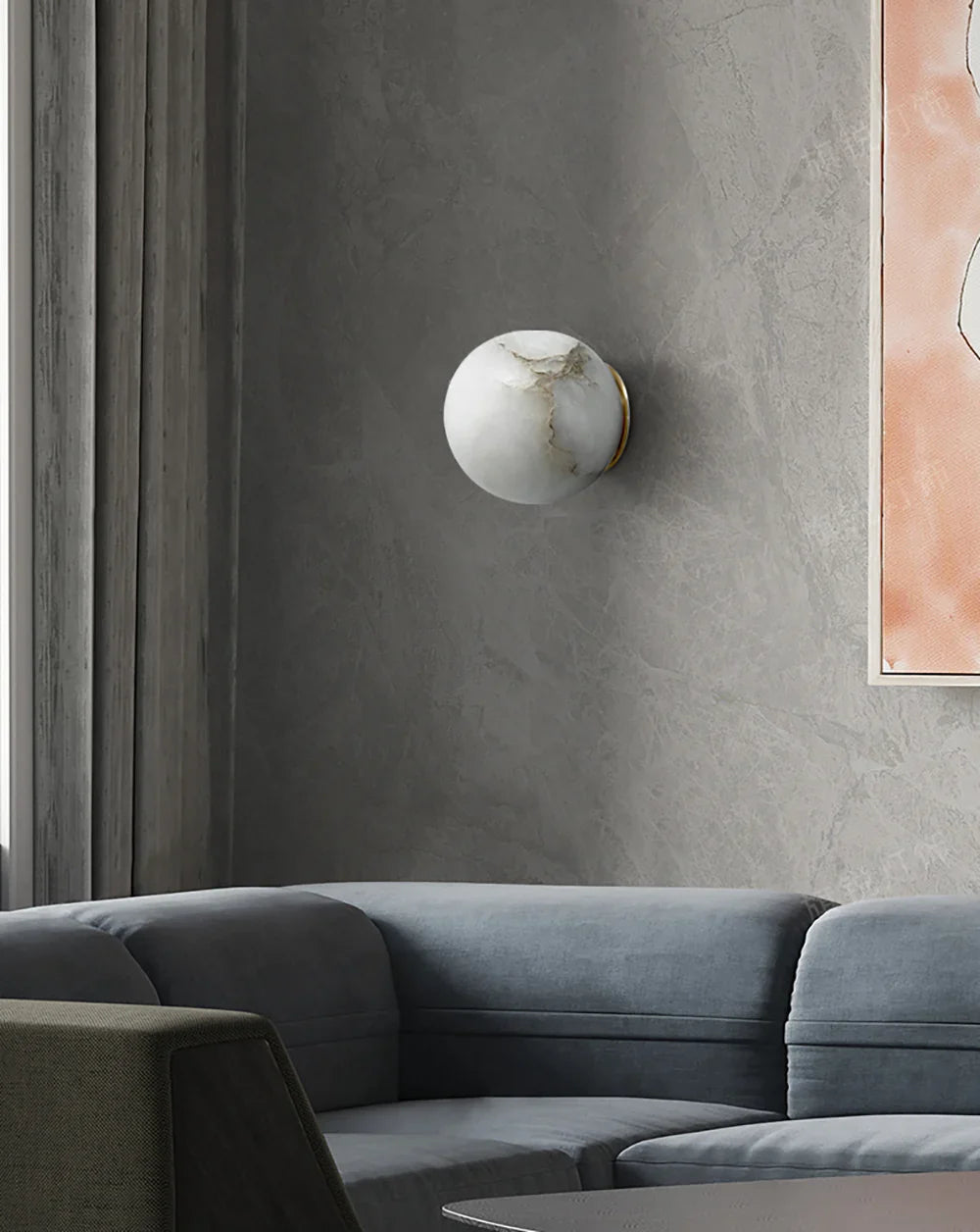 Orb Alabaster Wall Lamp