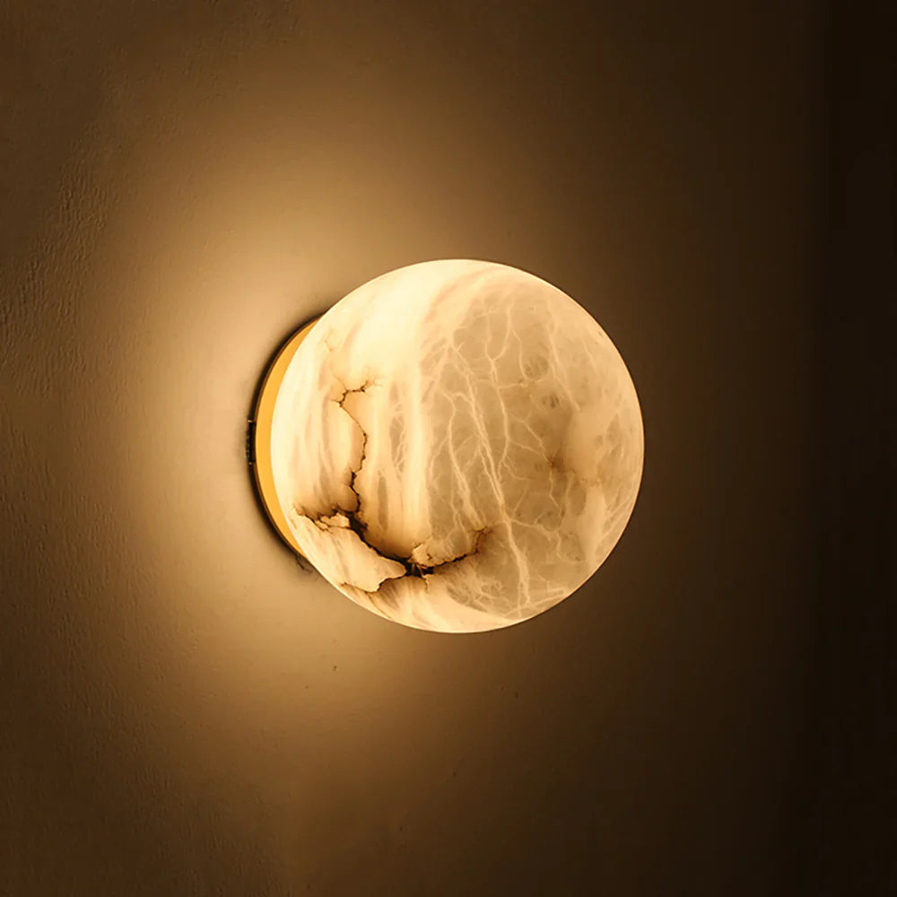 Orb Alabaster Wall Lamp