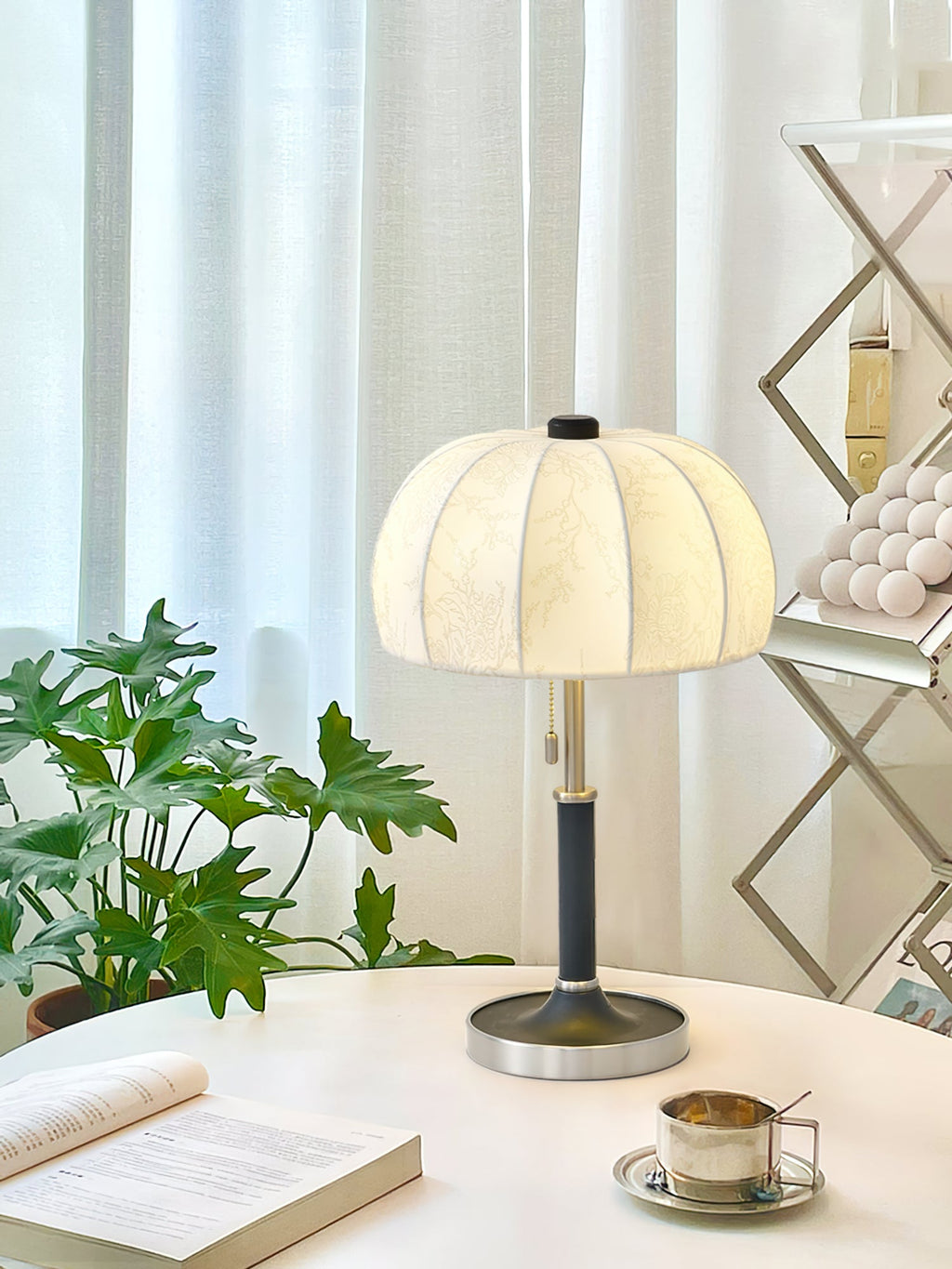Orchid Fabric Table Lamp