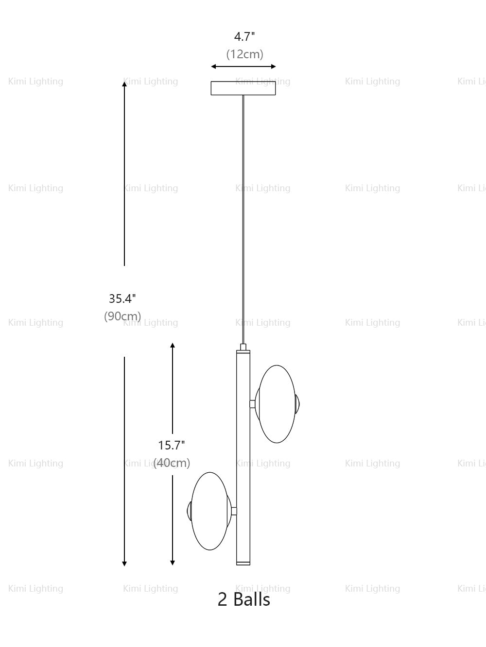 Oval UFO Staircase Pendant Lighting