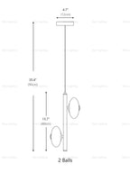 Oval UFO Staircase Pendant Lighting