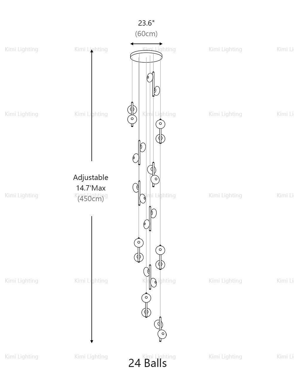 Oval UFO Staircase Pendant Lighting
