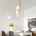 Paper Crane Bird Chandelier for Dining Room
