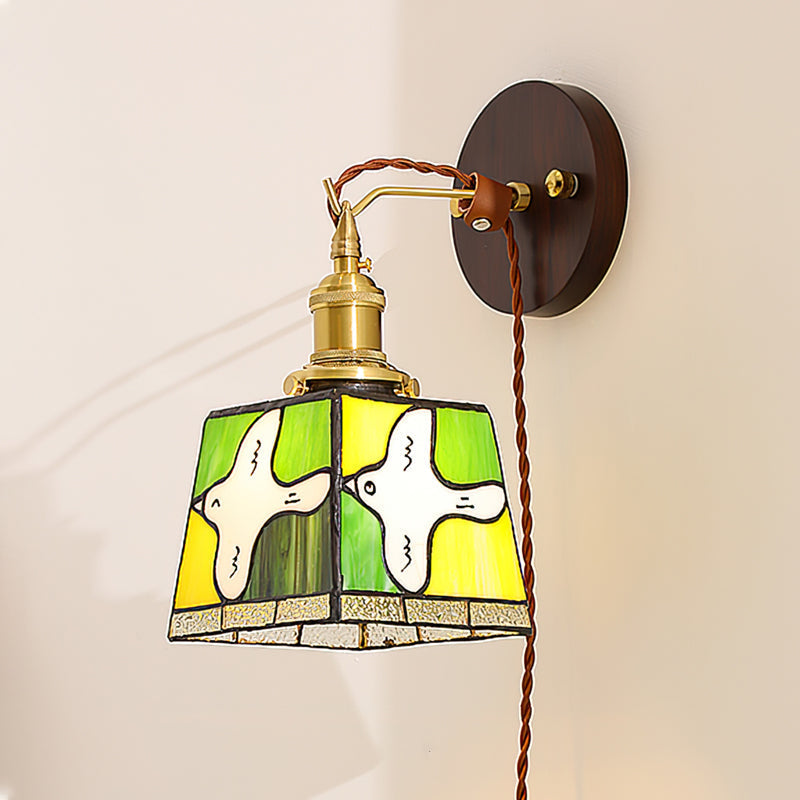 Peace Dove Plug In Wall Sconce