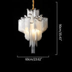 Aluminum Tassel LED Ceiling Chandelier
