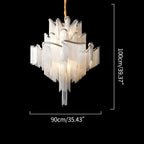 Aluminum Tassel LED Ceiling Chandelier