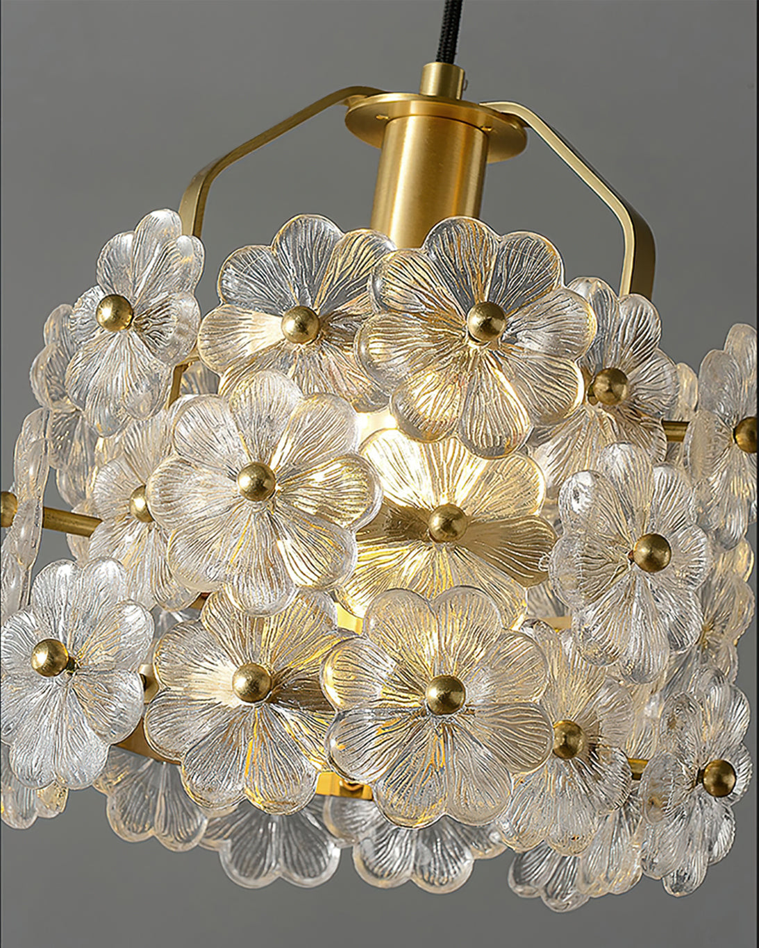 Petit Floral Glass Pendant Lamp