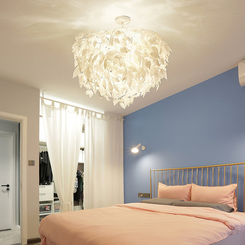 Plastic Leaves Pendant Lamp