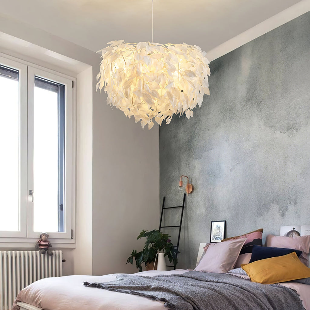 Plastic Leaves Pendant Lamp