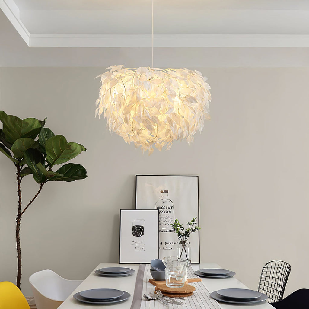 Plastic Leaves Pendant Lamp