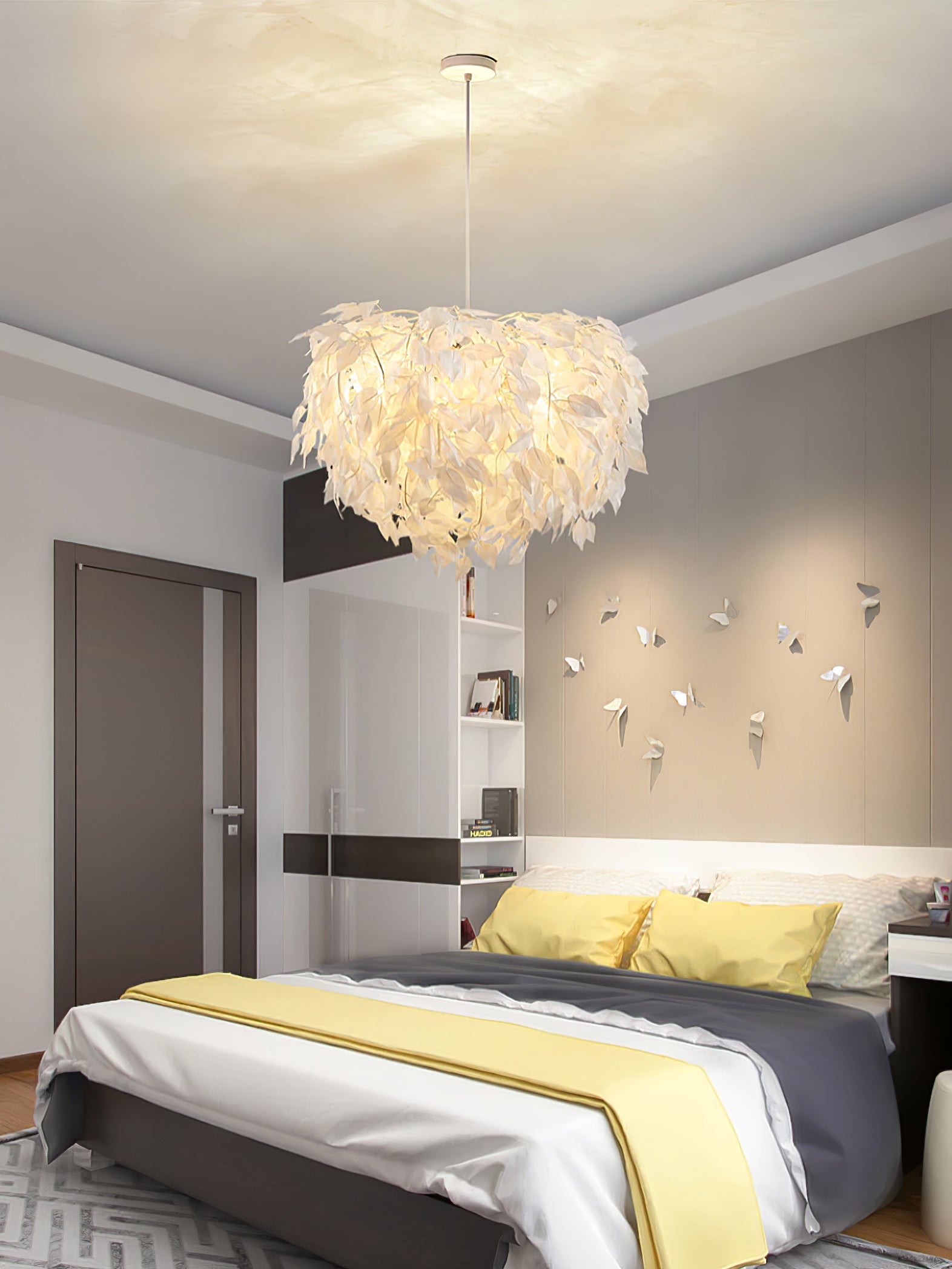 Plastic Leaves Pendant Lamp