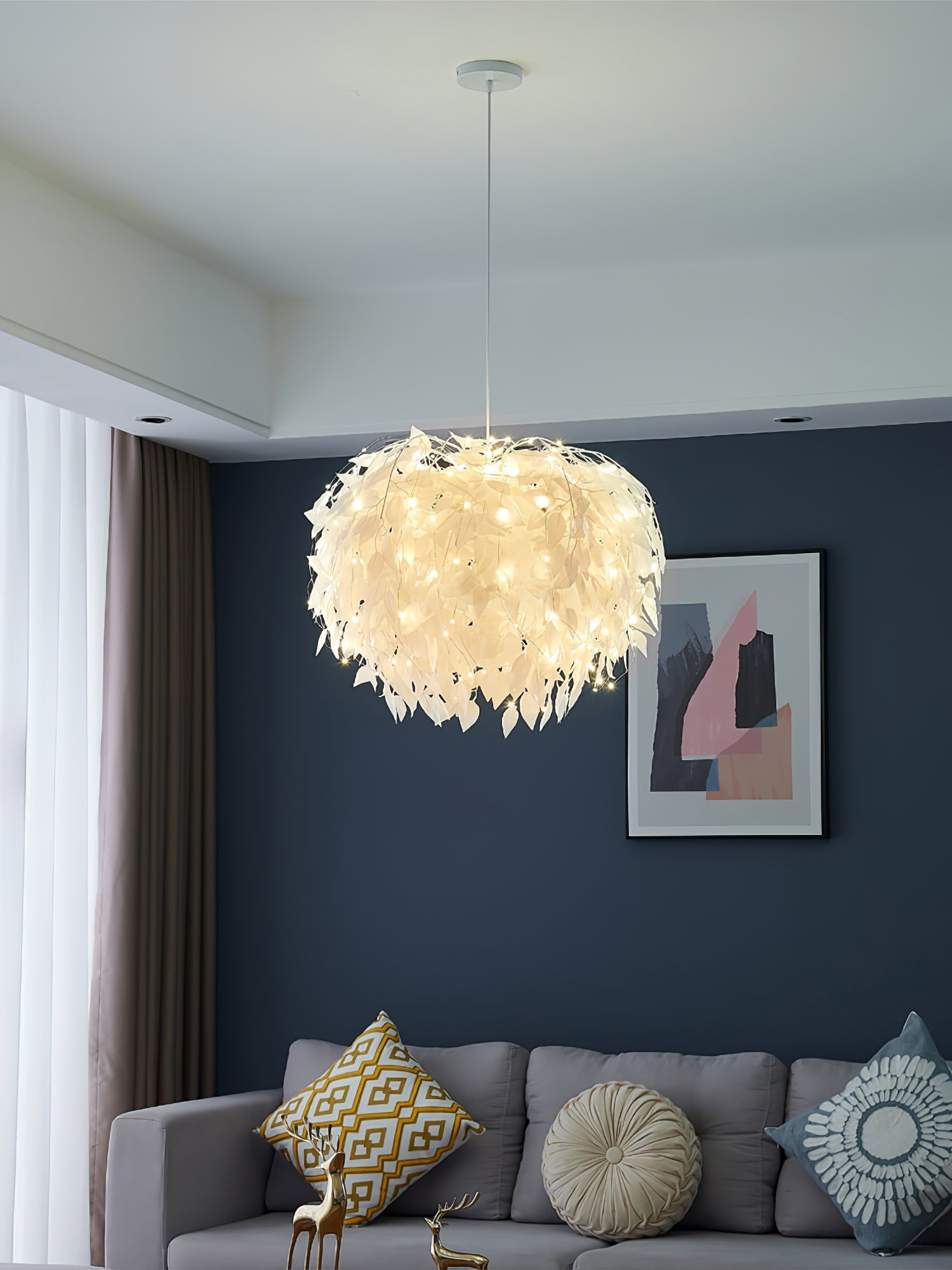 Plastic Leaves Pendant Lamp