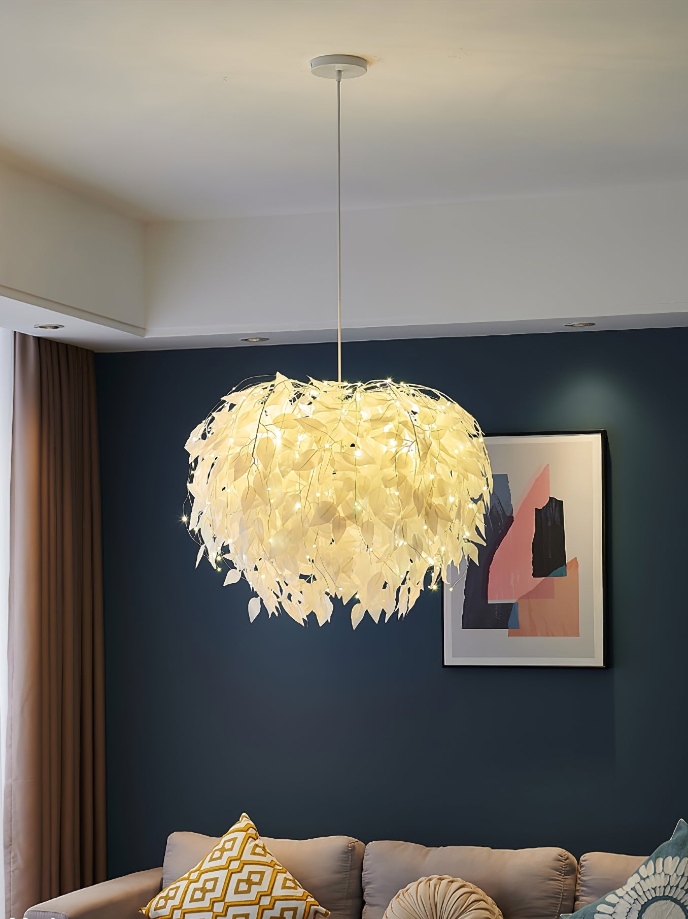 Plastic Leaves Pendant Lamp