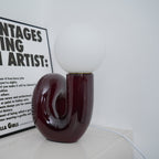 Spiral Glass Table Lamp