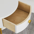 Pleated Fabric Drawer Floor Lamp