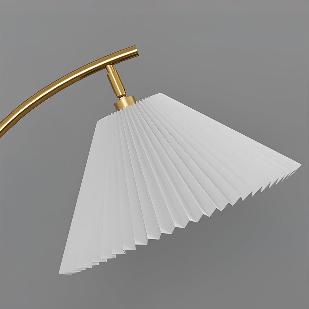 Pleated Fabric Drawer Floor Lamp