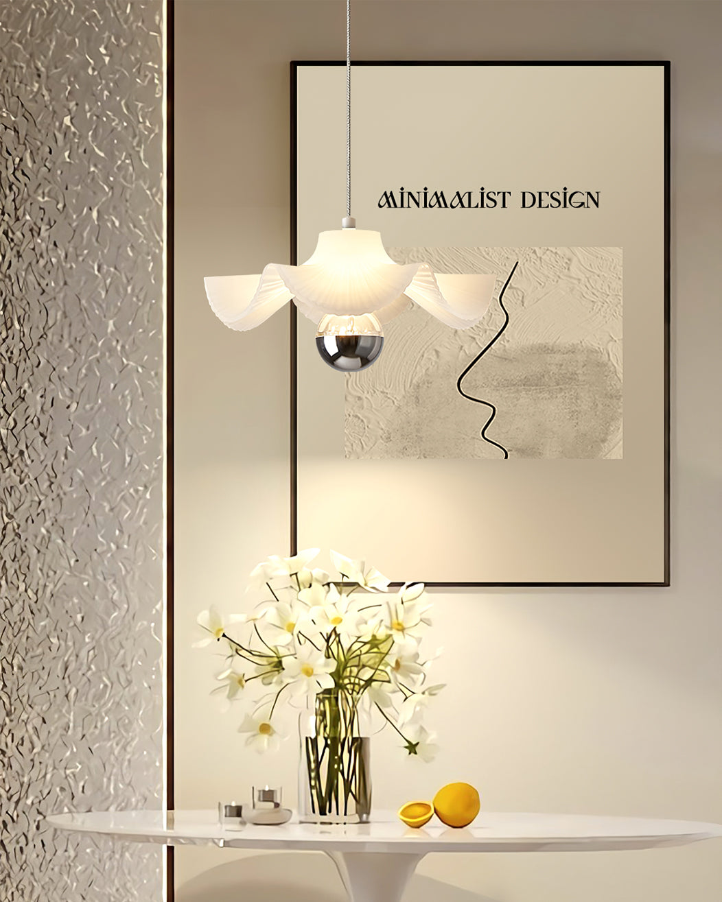 Pleated Pendant Lamp