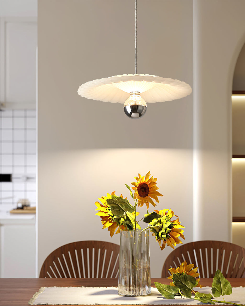 Pleated Pendant Lamp