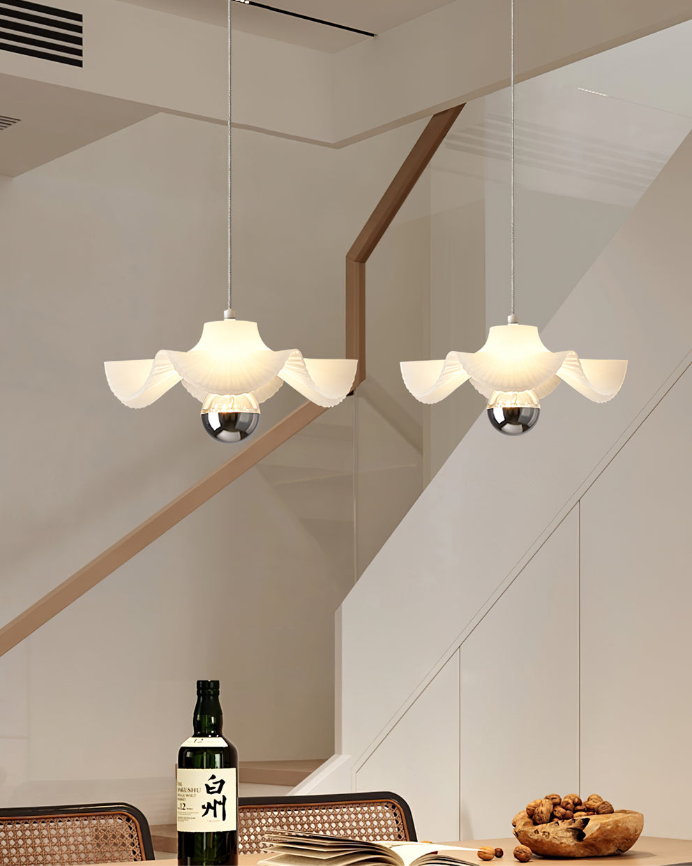 Pleated Pendant Lamp